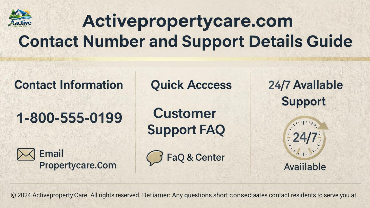 Activepropertycare.com Contact Number and Support Details Guide