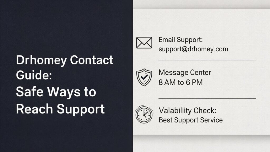 Drhomey Contact Guide: Safe Ways to Reach Support