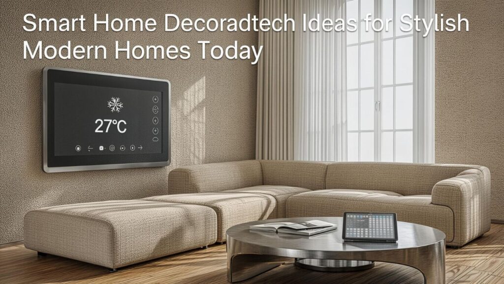 Smart Home Decoradtech Ideas for Stylish Modern Homes Today