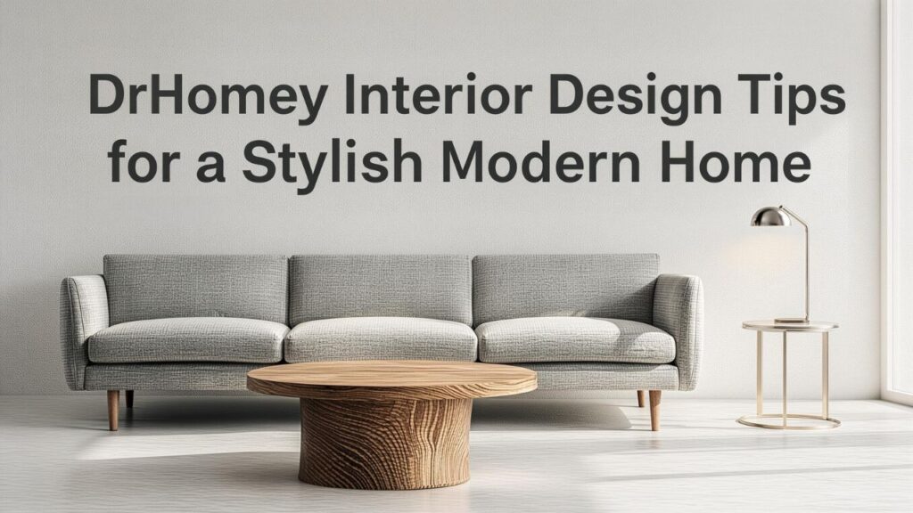 DrHomey Interior Design Tips for a Stylish Modern Home