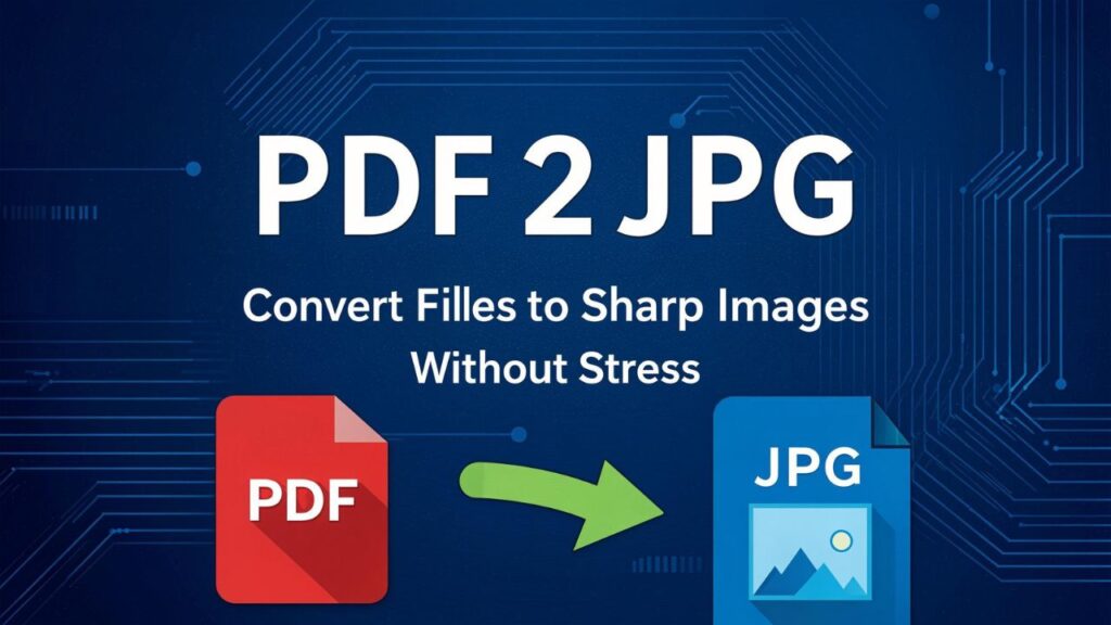 PDF 2 JPG: Convert Files to Sharp Images Without Stress