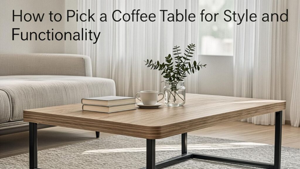 How to Pick a Coffee Table for Style and Functionality